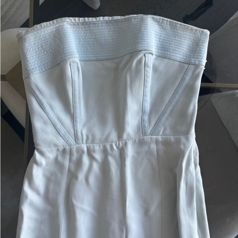 Balenciaga Blue Strapless Gown - Picture 4 of 9